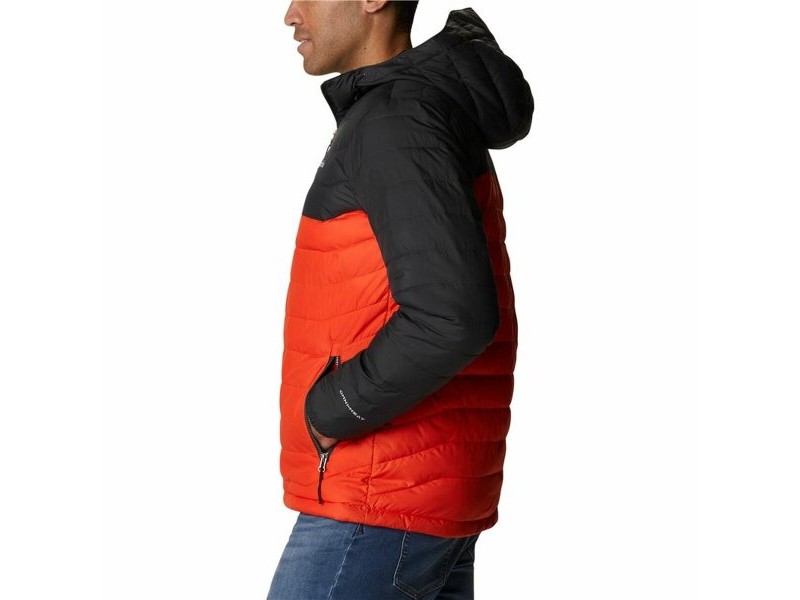 Мъжко Спортно Яке Columbia  Powder Lite™ Черен Оранжев