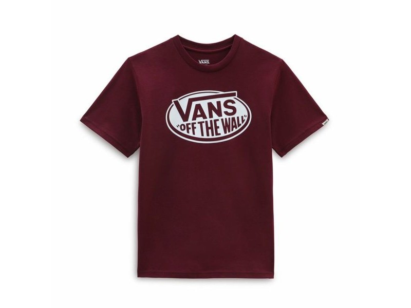 Детска тениска с къс ръкав Vans Classic OTW Тъмно червен