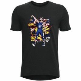 Детски Тениска с къс ръкав Under Armour Curry Черен