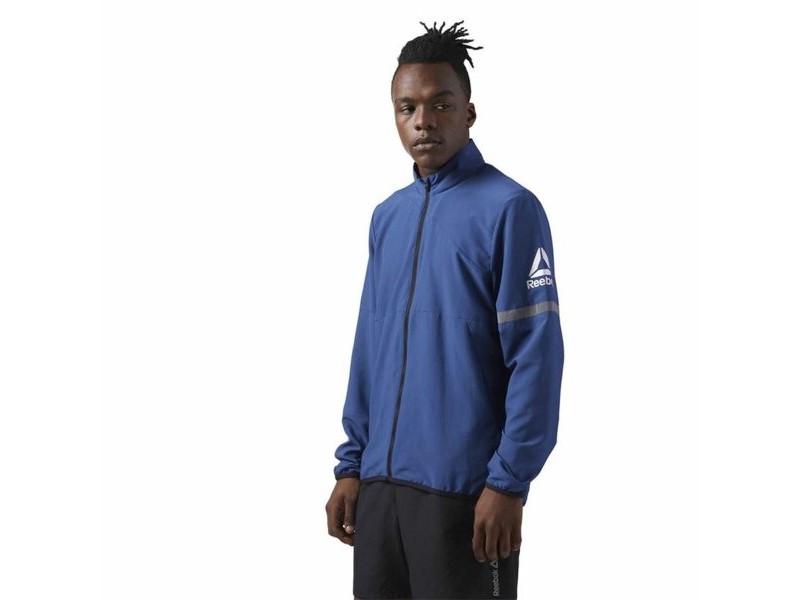 Мъжко Спортно Яке Reebok Run Woven Тъмно синьо