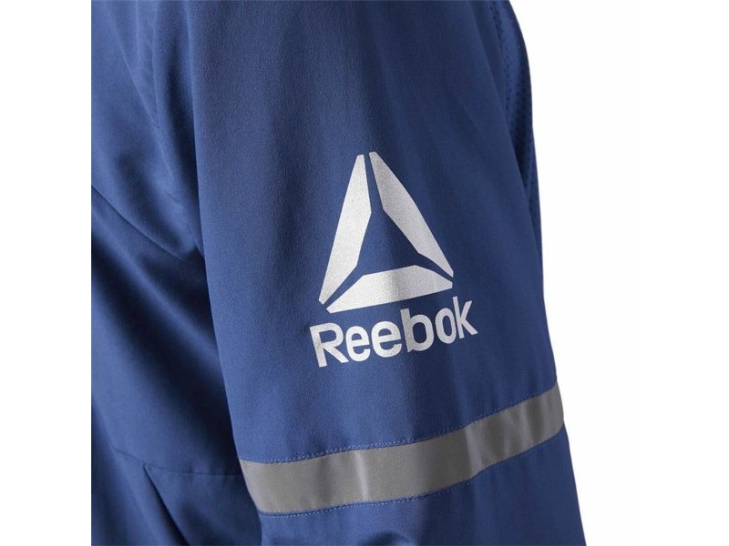 Мъжко Спортно Яке Reebok Run Woven Тъмно синьо