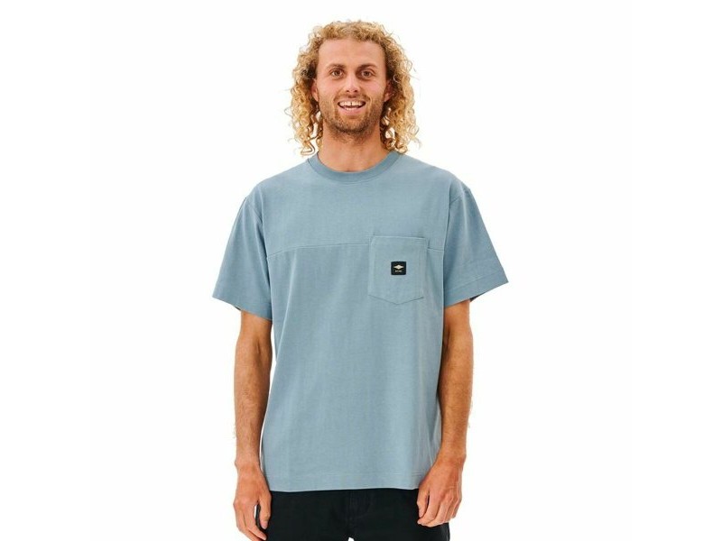 Мъжка тениска с къс ръкав Rip Curl Pocket Quality Surf  Син
