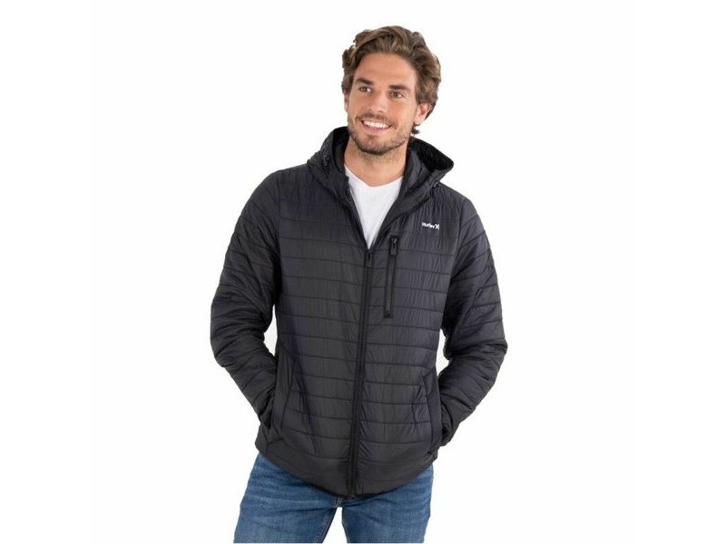 Мъжко Спортно Яке Hurley  Balsam Quilted Packable Черен