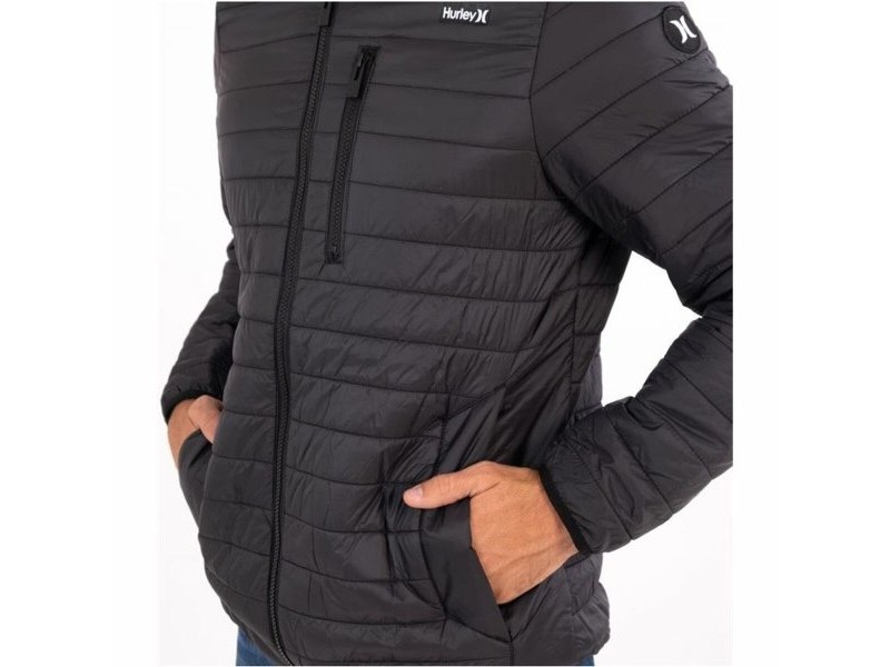 Мъжко Спортно Яке Hurley  Balsam Quilted Packable Черен