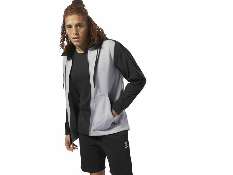 Мъжко Спортно Яке Reebok Training Supply Светло сив