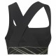 Спортен Сутиен Puma Mid Impact Deco Glam Черен Спортен Сутиен Puma Mid Impact Deco Glam Черен