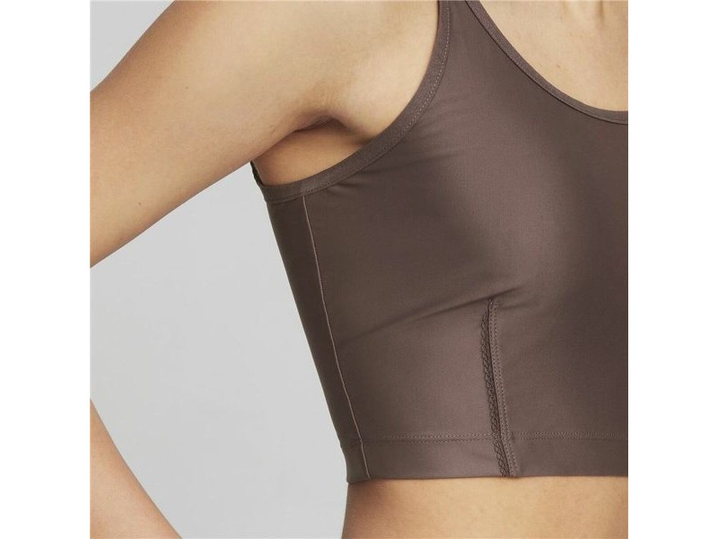 Женски Спортен Топ Puma Studio Ultrabare Strappy Кафяв