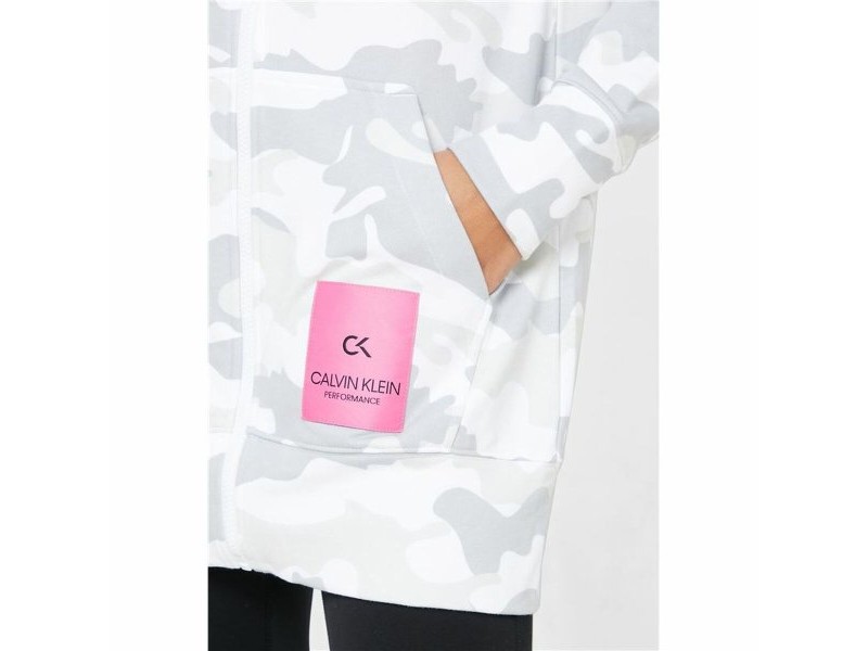 Женско Спортно Яке Calvin Klein Full Zip Бял