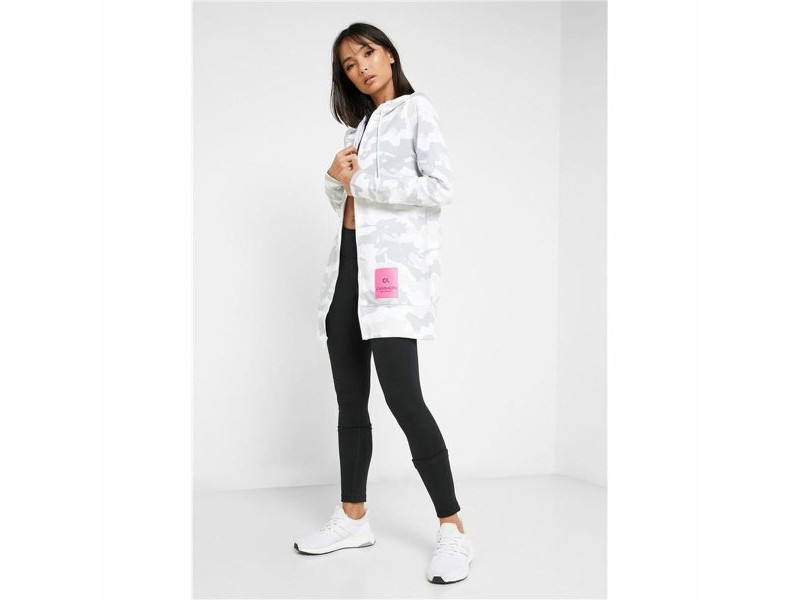 Женско Спортно Яке Calvin Klein Full Zip Бял