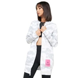 Женско Спортно Яке Calvin Klein Full Zip Бял