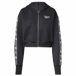 Женско Спортно Яке Reebok Tape Pack Full Zip Черен