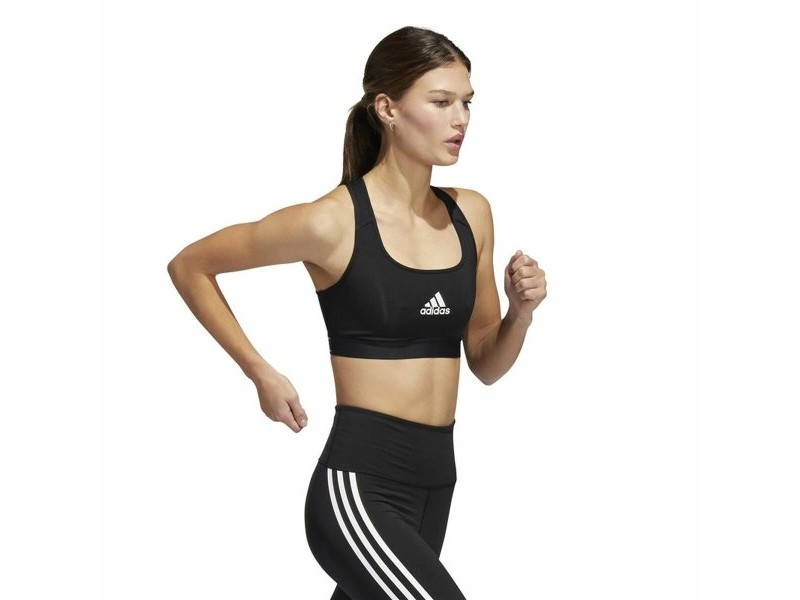Спортен Сутиен Adidas Powerreact Черен