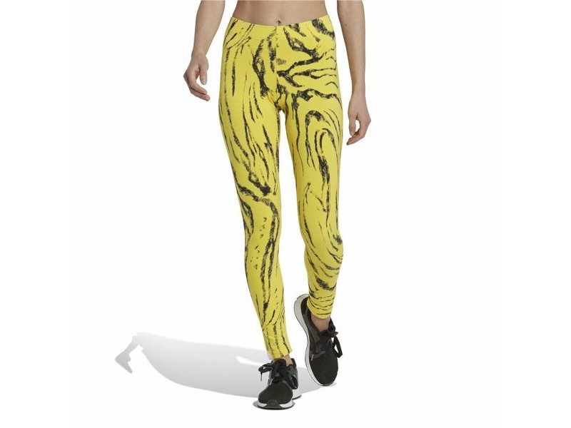 Спортни Клинове за Жени Adidas Future Icons Animal-Print Жълт