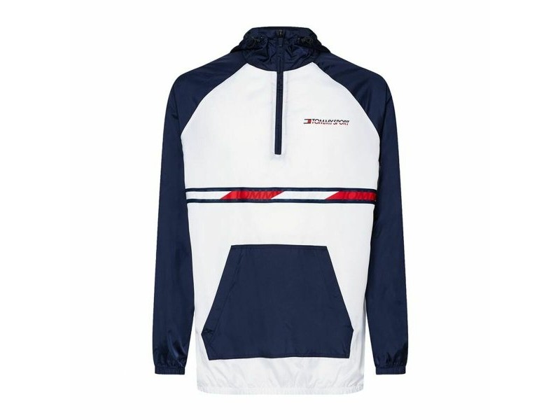Мъжко Спортно Яке Tommy Hilfiger Colour-Blocked Тъмно синьо