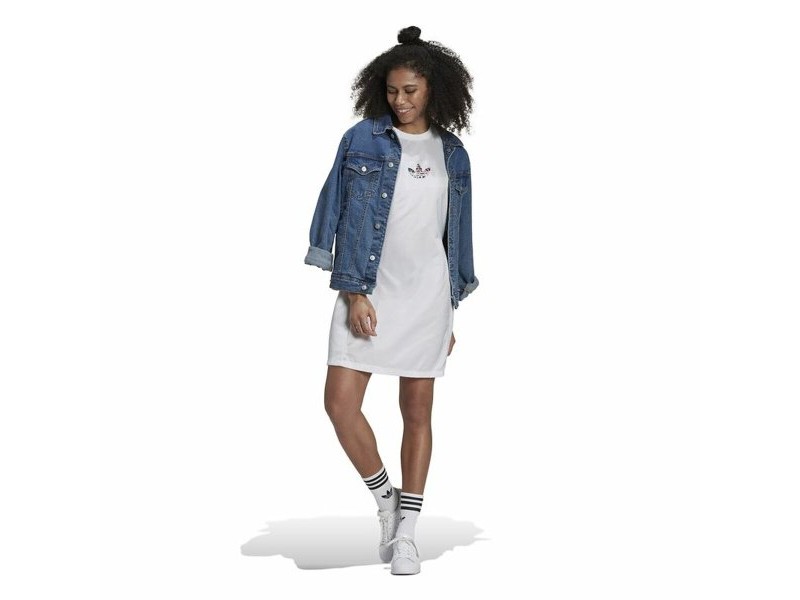 Рокля Adidas Originals Tee Бял