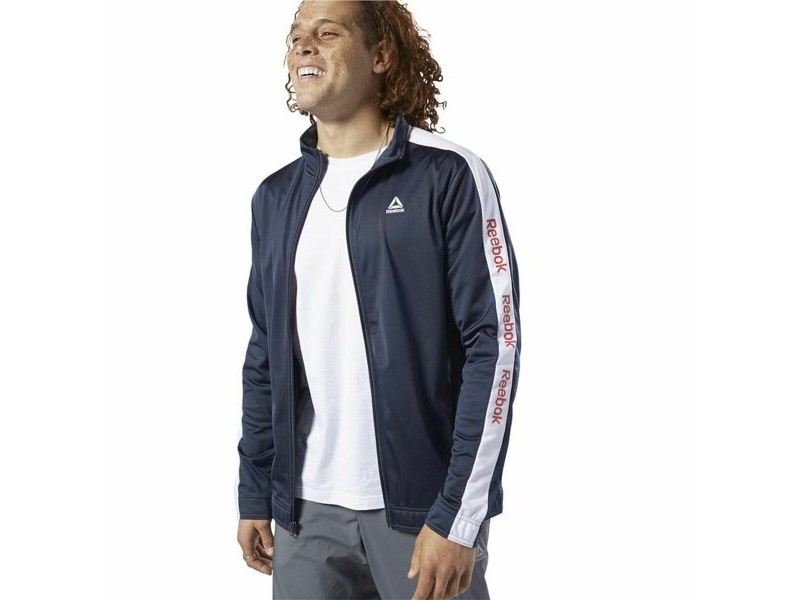Мъжко Спортно Яке Reebok Essentials Linear Logo Тъмно синьо