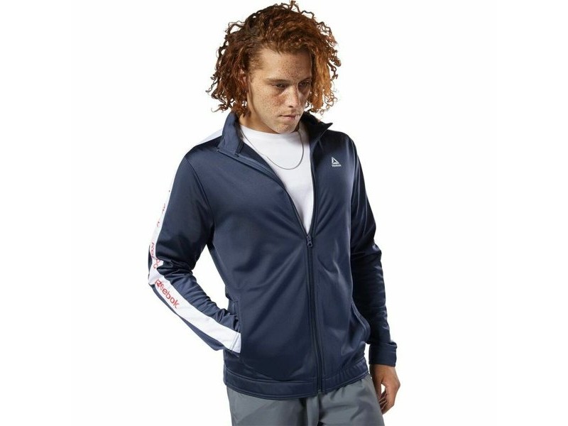 Мъжко Спортно Яке Reebok Essentials Linear Logo Тъмно синьо