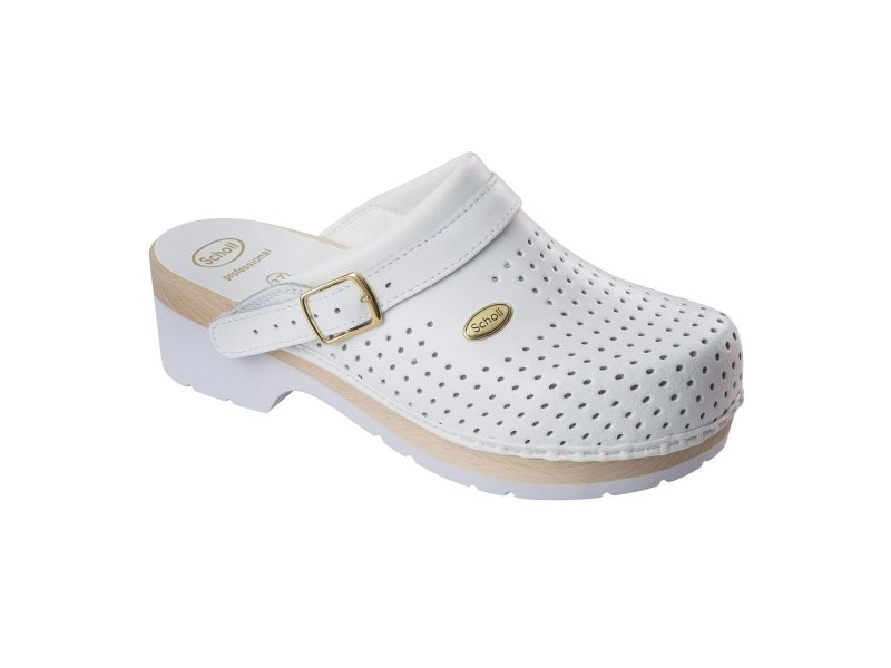 Сабо Scholl Clog Бял