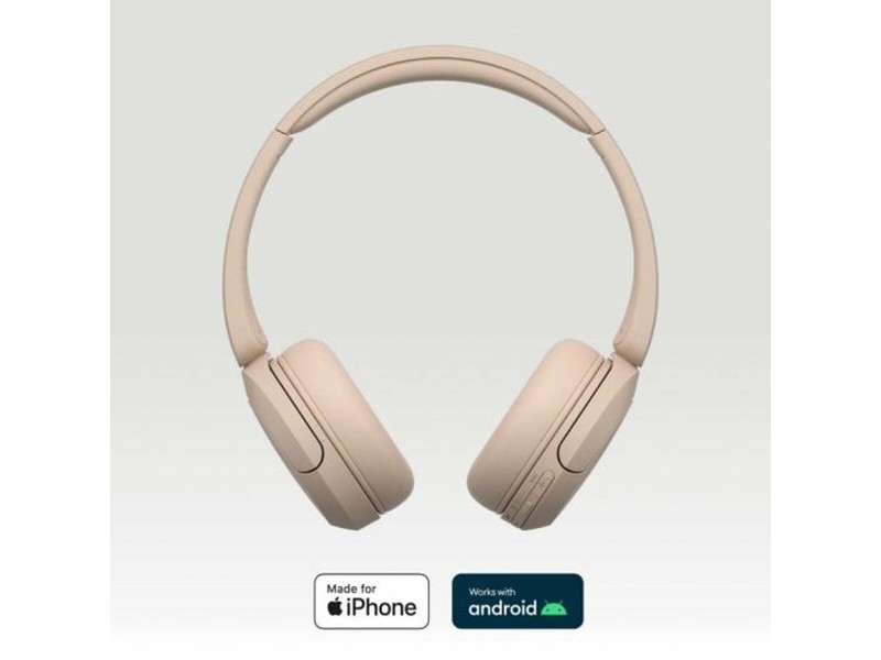Блутут слушалки Sony WHCH520C.CE7 Сметана NaN –  BB Слушалки
