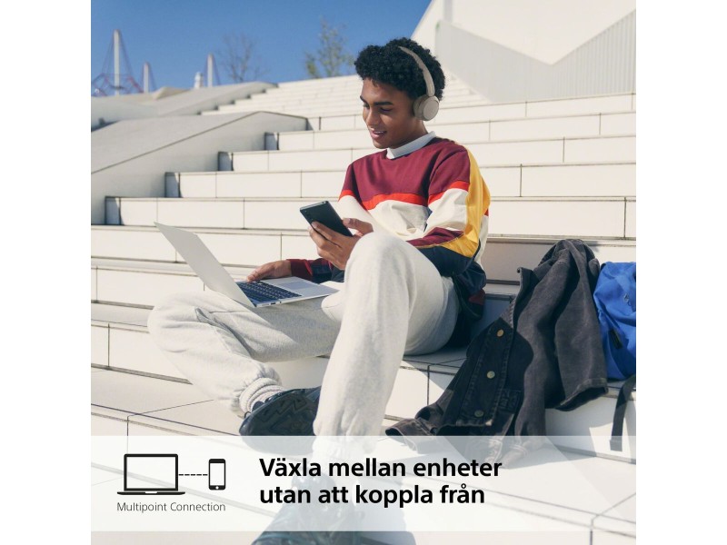 Блутут слушалки Sony WHCH520C.CE7 Сметана NaN –  BB Слушалки