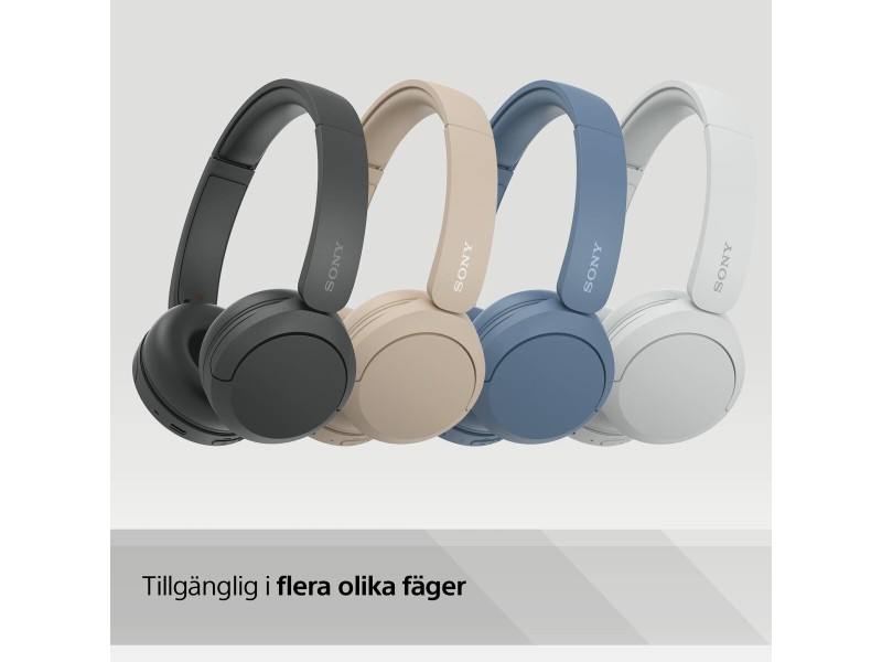 Блутут слушалки Sony WHCH520C.CE7 Сметана NaN –  BB Слушалки