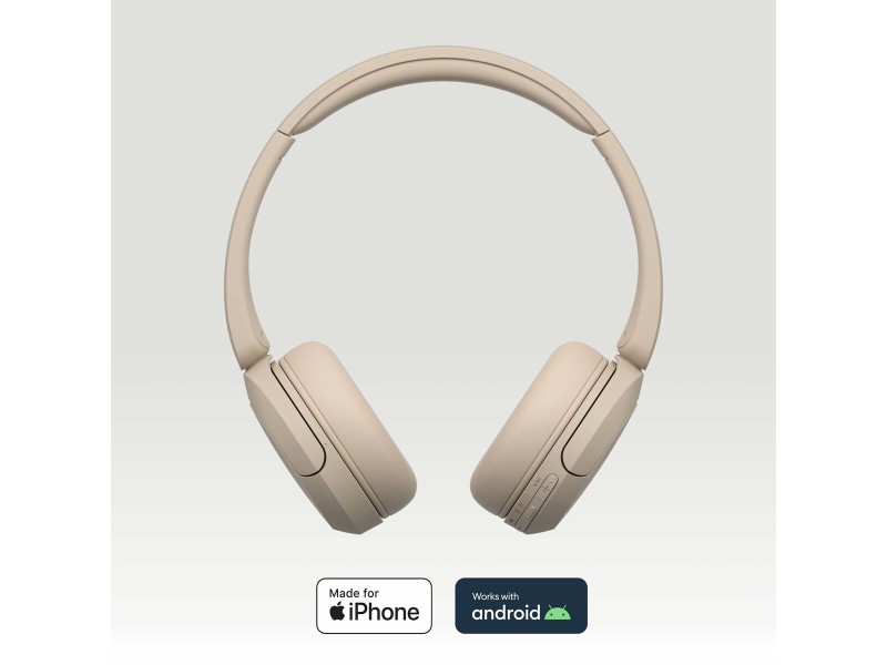 Блутут слушалки Sony WHCH520C.CE7 Сметана NaN –  BB Слушалки