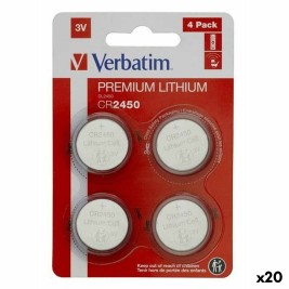 Литиеви кръгли батерии Verbatim CR2450 (4 Части) (20 броя)
