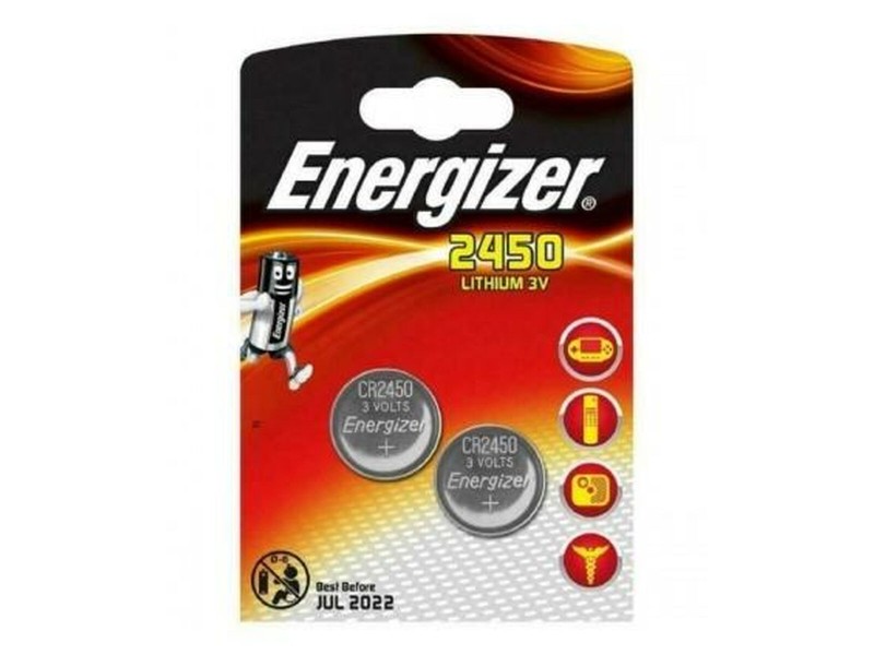 Литиеви кръгли батерии Energizer 3 V CR2450 (10 броя) NaN –  BB Батерии