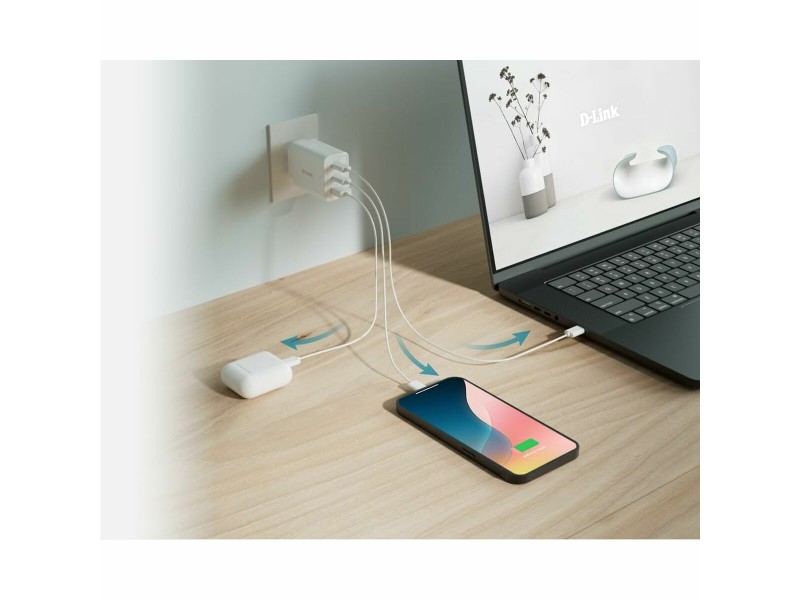 Зарядно за стена D-Link DCP-651 Бял 65 W NaN –  BB Мрежови зарядни