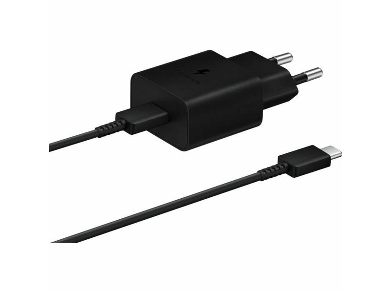 Зарядно за стена Samsung EP-T1510XBEGEU Бял Черен 15 W 25 W NaN –  BB Мрежови зарядни