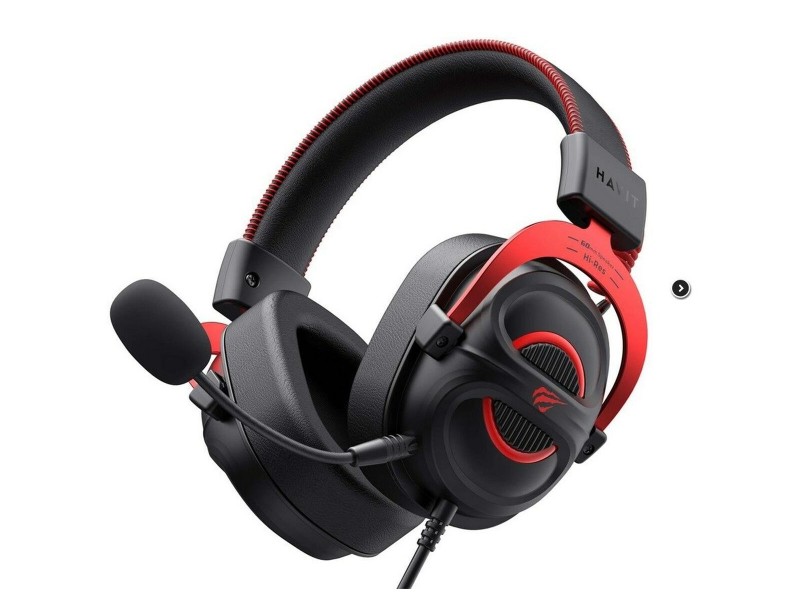 Слушалки за игра с микрофон Havit H2002E Pro Черен Червен NaN –  BB Слушалки