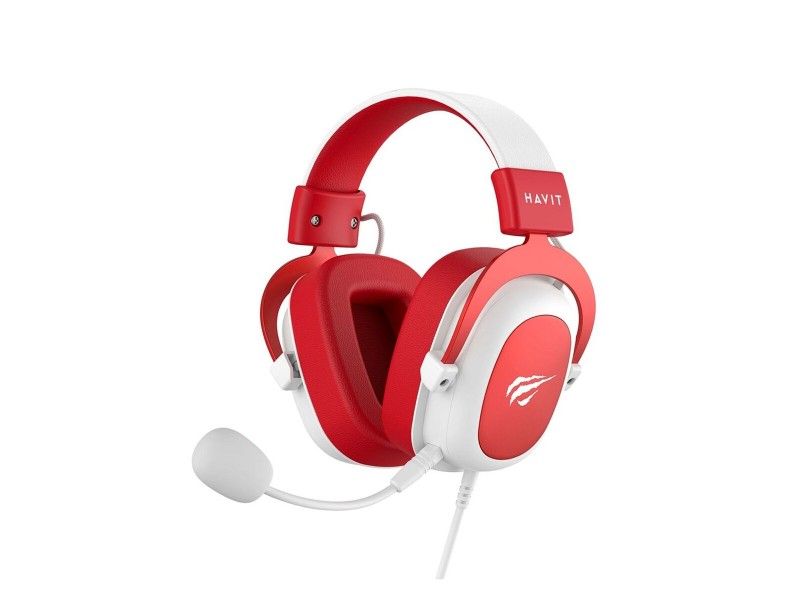 Слушалки с микрофон за игра Havit H2002d Бял Червен NaN –  BB Слушалки