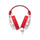 Слушалки с микрофон за игра Havit H2002d Бял Червен NaN –  BB Слушалки