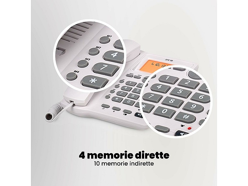 Стационарен телефон SPC Internet 3612B Бял NaN –  BB Аналогови телефони