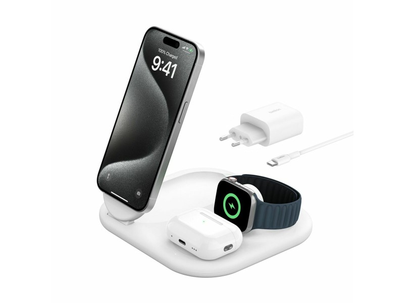 Безжично зарядно Belkin WIZ029VFWH NaN –  BB Индукционни зарядни устройства