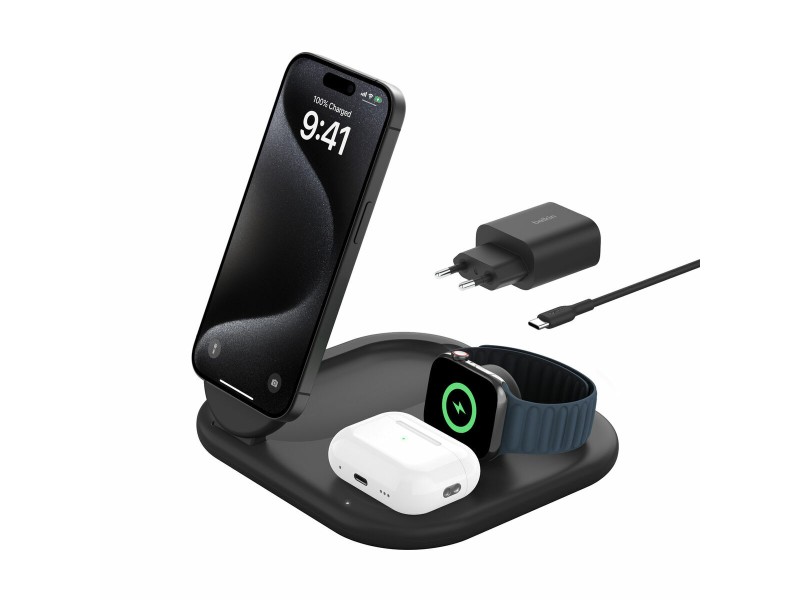 Безжично зарядно Belkin WIZ029VFBK NaN –  BB Индукционни зарядни устройства