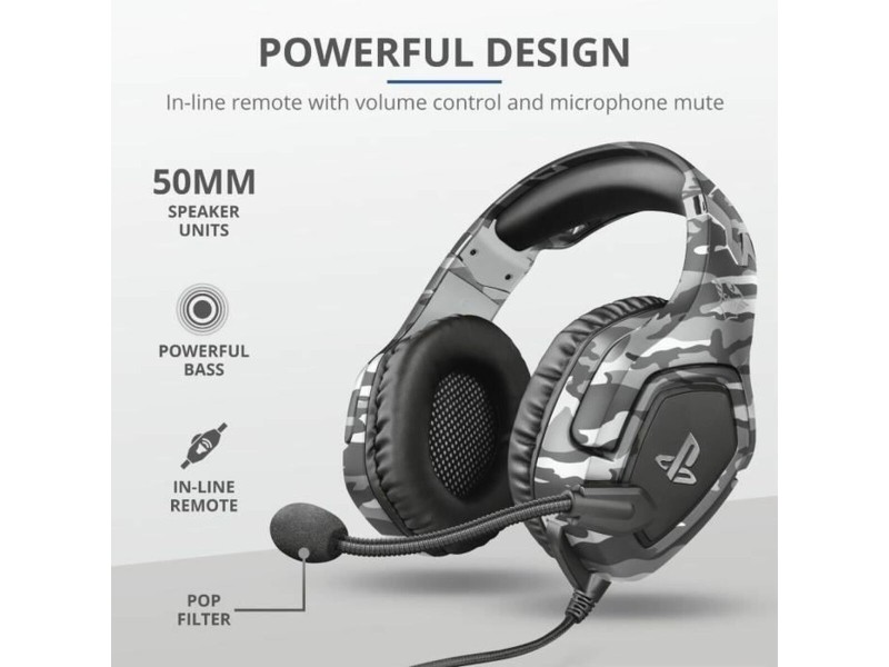 Безжични слушалки Trust 23531 GXT488 Сив NaN –  BB Управления