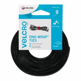 Кабелни връзки Velcro one-wrap Черен 10 mm x 5 m
