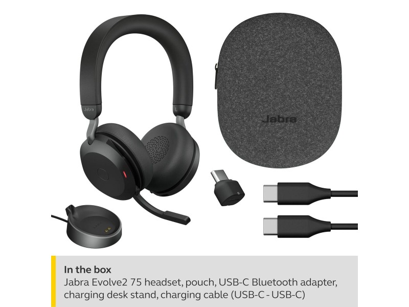 Блутут слушалки с микрофон Jabra 27599-999-889 Черен NaN –  BB Слушалки
