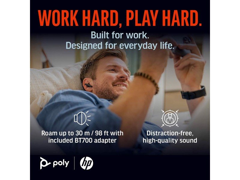 Слушалки Poly 7Y8M0AA Черен NaN –  BB Слушалки