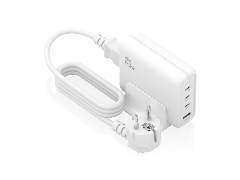 Безжично зарядно Aisens ASCH-140W4P055-W Бял 140 W NaN –  BB Мрежови зарядни