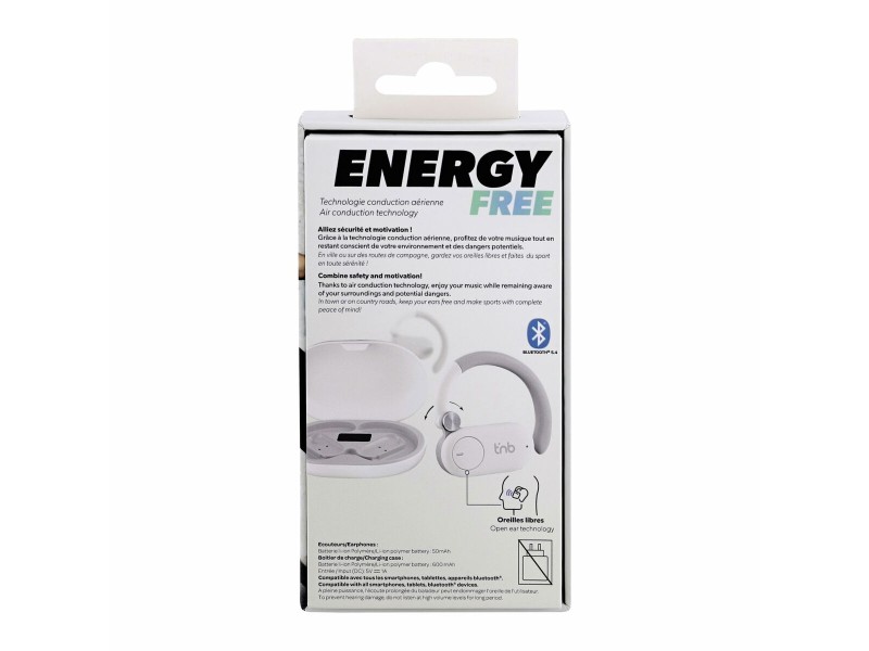 Спортни слушалки TNB ENERGY PLUS Бял NaN –  BB Слушалки