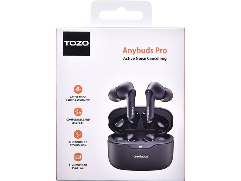 Безжични Слушалки с Кутия за Зареждане TOZO Anybuds Pro Черен Безжични Слушалки с Кутия за Зареждане TOZO Anybuds Pro Черен NaN – BB Слушалки