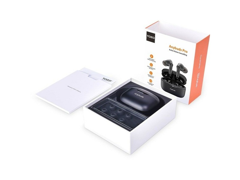 Безжични Слушалки с Кутия за Зареждане TOZO Anybuds Pro Черен Безжични Слушалки с Кутия за Зареждане TOZO Anybuds Pro Черен NaN – BB Слушалки