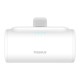 Powerbank Baseus P10068306213-00 Бял 5000 mAh NaN –  BB Преносими зарядни устройства