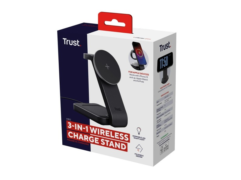 Докинг станция Trust 25464 Черен 20 W (1 броя) NaN –  BB Мрежови зарядни