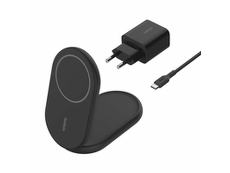 Безжично зарядно Belkin WIB007VFBK Черен 15 W 20 W NaN –  BB Мрежови зарядни