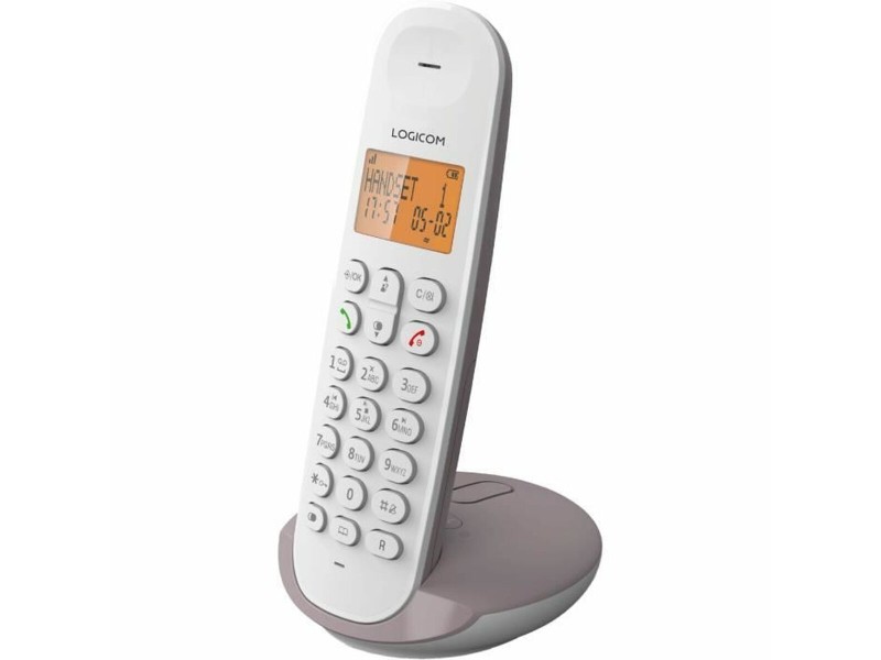 Безжичен телефон Logicom ILOA 155T SOLO Кафяв Сив Тъмнокафяв NaN –  BB Аналогови телефони