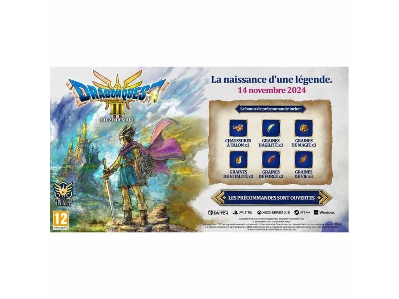 Видеоигра PlayStation 5 Square Enix Dragon Quest III Hd-2d Remake NaN –  BB Приключение