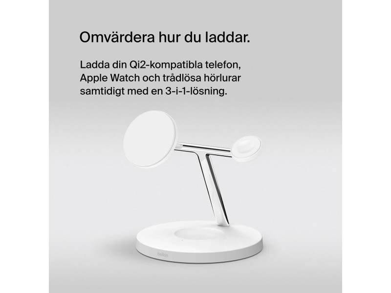 Безжично зарядно Belkin WIZ009VFWH-V2 Бял NaN –  BB Безжични зарядни устройства